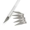 Juego de cuchillos para tallar cuchillo de tallar de aleación de aluminio cuchillo para tallar agenda de mano cuchillo de precisión herramienta para hacer modelos cuchillo artístico para película de teléfono móvil