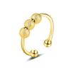 8 Piezas Anillo Giratorio Ajustable Flor de Zirconia Ojo Maligno Anillo para la Ansiedad Anillo de Cuentas Giratorio
