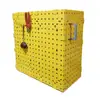 Painel de Pegboard de Plástico ABS Triangular e Quadrado Suporte de Exibição de Ferramentas Armazenamento Suspenso Gaiola de Animal de Estimação Cesto de Roupas Caixa de Armazenamento