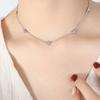 Novo estilo chinês retrô amor titânio aço 18k ouro não desbota colar Coringa pulseira coração de pêssego brincos brincos joias mulheres