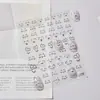 Pegatinas Tomoni Finas y Resistentes para Uñas para Niños Pegatinas Lindas para Uñas Gato Lindo Pequeña Expresión Pegatinas para Diario de Manos Guka