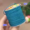 821 Linha de Algodão 1mm Linha Manbo Corda de Tecelagem Contas Peroladas Pingente Resistente ao Desgaste Cordão de Segurança Corda de Mão Vermelha Fio