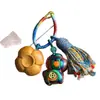 Colgante de Ciprés Tallado con Forma de Caqui para la Buena Fortuna, Llavero, Cadena para Teléfono, Accesorio para Bolso