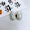 Tela satinada de alta calidad con lunares, rellena de algodón, accesorio de lazo tridimensional, ropa de muñeca DIY, accesorios de ropa, colgante para bolso