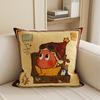 Almofada Decorativa de Sofá para Sala de Estar Desenho Animado Fofa, Almofada para Cabeceira, Capa de Almofada para Suporte Lombar com Enchimento, Removível e Lavável