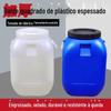 Barril Químico Espessado Barril Plástico de Grande Capacidade com Tampa Barril Selado 50 Litros Grau Alimentício Quadrado Resistente a Ácido e Alcalino Barril para Loção