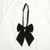 Corbata pequeña para estudiante de color sólido estilo japonés coreano, negro, rojo vino, para hombre y mujer, uniforme, pajarita, flor para solapa de traje, Ins
