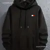 Suéter com Capuz da Moda Masculino para Primavera e Outono, Moletom de Inverno, Jaqueta Moletom Casual Solta com Bolso