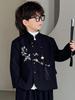 Traje para Niños Nuevo Estilo Chino Traje Tang 2026 Primavera Nuevo Bordado Flor de Ciruelo Cuello Mandarín Chaqueta Estilo Nacional Venta al por Mayor