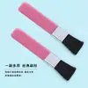Pincel para Blush com Cabo Mini Powder Pincel de Maquiagem Cabo Vermelho Rosa Pincel Plano Pincel Corretivo Pincel Único Pincel de Maquiagem Portátil 6