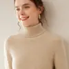 Nuevo Suéter de Cachemira para Mujer Otoño e Invierno, Suéter Interior de Punto Grueso de Cuello Alto, Holgado, Suave y Sedoso, Suéter Interior Cálido Agradable para la Piel