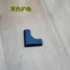 50 Piezas de Protectores de Esquina Negros y Blancos para Puertas Correderas y Ventanas, Cubiertas de Esquina de Plástico, Protectores de Esquina Anticolisión