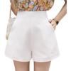 Versátiles Shorts de Verano Finos Casuales Talla Grande Forma de Pera de Cintura Alta Diseño Adelgazante Modernos de Pierna Ancha para Mujer