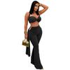 C7485 Moda Europeia e Americana Transfronteiriça Aliexpress Amazon Conjunto de Top Tubinho Sexy de Verão com Calça de Tiras Novo