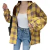Camisa de Cardigan de Cuadros Fina Suelta Versátil para Mujer Estilo Harajuku Primavera/Verano 2026 Chaqueta Trendy de Longitud Media