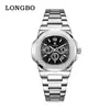 Reloj de pulsera de lujo clásico, elegante y versátil para hombre, de negocios, impermeable, directo del fabricante 83882 Longbo