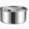 Bol para cocer huevos de acero inoxidable, diseñado específicamente para hacer flan de huevo al vapor, con tapa, apto para uso doméstico, resistente al calor y también se puede usar para estofar y cocer al vapor alimentos para bebés