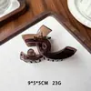 Pinza para el pelo semi-recogido con una elegante horquilla de plástico negro, Nuevo modelo 2026 con un toque de alta gama, Pinza de tiburón con perlas