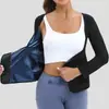 Amazon Conjunto Deportivo de Sudoración para Yoga y Fitness para Mujer Ropa Deportiva Transfronteriza Moldeadora de Cuerpo Corsé Sauna de Manga Larga para Ceñir la Cintura