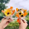Mini Ramo de Girasoles Souvenir, Flores Secas de Gypsophila (Aliento de Bebé), Flores de Jabón, Decoración de Cumpleaños, Graduación