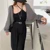 Nuevo Cárdigan de Punto con Protección Solar para Mujer Primavera y Verano, Chal de Color Sólido, Versátil Estilo Coreano Holgado Delgado Cubre Hombros