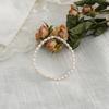 Pulsera de Perlas de Transferencia de Estilo Coreano Perla Natural de Agua Dulce Pulsera de Cuentas de Arroz Pequeñas Pulsera Elástica Pulsera de la Mejor Amiga de Mujer Pulsera Estilo ins