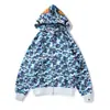 Comercio exterior transfronterizo Amazon otoño caliente impresión digital 3D cabeza de tiburón moda cremallera camisa suéter COSPLAY