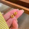 Pendientes de Aro Populares Oro Mate Envueltos Pendientes Geométricos Nuevo Producto Caliente de Venta Diaria Pendientes para Viaje