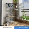 Gaiola para Gato Villa para Gatos Gaiola de Liquidação Casa de Gato Doméstica para Interior com Banheiro Espaço Livre Grande Gato Pequeno Ninho de Gato