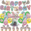 Decoraciones para Fiesta de Cumpleaños Temática Pusheen Banderín Pastel Banderines para Tirar Set de Globos Transfronterizo