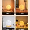 Luz de noche de luna de madera original para escritorio, mesita de noche, dormitorio, enchufe directo USB, lámpara de mesa pequeña de luna eléctrica con interruptor, certificación CE