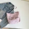 Nova Bolsa Feminina de Grande Capacidade Cor Sólida Bordada Estilo Coreano Bolsa Transversal Feminina Bolsa de Ombro Simples da Moda para o Trabalho Bolsa Tote