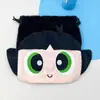 Bolsa de felpa estilo japonés linda para monedas con cordón bolsa portátil para guardar toallas sanitarias accesorio JK bolso cruzado pequeño simple
