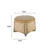 Cesta Grande de Bambú, Cesta de Mimbre de Bambú para Almacenamiento, Compras, Celebraciones de Bodas, Cesta Redonda Grande Engrosada, Accesorios para Adorar a los Dioses