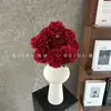 Flores artificiales 3D, crisantemo de 9 cabezas, crisantemo dorado, decoración de boda, material floral de fondo estilo Ins, decoración de mesa, venta al por mayor, transfronterizo