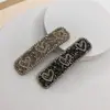 Pinza bb de cristal con diamantes de imitación en forma de corazón estilo coreano, pinza para flequillo de temperamento de alta gama, pinza lateral de moda versátil, pinza para cabello suelto para la parte posterior de la cabeza
