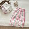 Pantalones de Verano Antimosquitos para Niños, Pantalones Rectos de Algodón con Estampado de Nubes, Sección Delgada, Pantalones Casuales Sueltos Lindos para Bebitas