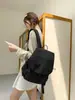Mochila de Lona Minimalista Estilo Japonês para Mulheres, Leve, Resistente à Água, Adequada para Estudantes, Deslocamento, Uso Casual, Versátil, Disponível em Tamanhos Grande e Pequeno