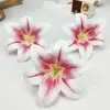 Cabeças de Flores Lírio de Filme Realistas Impressas em 3D para Arranjos de Flores de Parede, Materiais DIY para Fazer Headbands, Guirlandas e Decorações de Chapéus