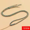 Collar de cuerda colgante tejido DIY Xizang frotado a mano hilo de algodón thangka cera de abeja jade cordón collar