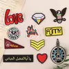 Li Xin bordado por computadora logo letras en inglés insignia de amor parche accesorios para ropa cuenta manual accesorios DIY bordado
