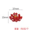 YQT Luoyang Flor de Peonía Accesorios de Resina Hechos a Mano Pegatinas para Refrigerador Flor de Peonía Accesorios Creativos de Acompañamiento