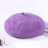 Boina de lana de color liso, un sombrero moderno y versátil para mujer en otoño e invierno, con un diseño de estilo japonés, artístico y retro, que proporciona calidez y sirve como sombrero de pintor