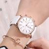 GUOU Nova Moda Calendário Quartzo Relógio Feminino Mostrador Grande À Prova D'água Temperamento Multifuncional Relógio de Pulso Casual