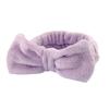 Faixa de Cabelo com Laço, Pulseira, Conjunto de Três Peças para Lavar o Rosto para Mulheres, Punhos de Pelúcia, Absorvente de Água, Conjunto de Pelúcia de Secagem Rápida, Novo Estilo
