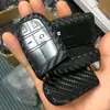 Funda de Silicona con Patrón de Fibra de Carbono para Llave de Coche JEEP Chrysler Dodge Smart, Moda para Funda de Llave de Coche JEEP