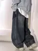 Pantalones para niño primavera y otoño 2026 estilo nuevo, jeans de pierna ancha de primavera para niños medianos y grandes, pantalones deportivos rectos holgados para niños