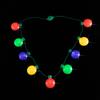 Cordão de Luzes de Natal Coolster Novo Colar de Bolas de 9 Luzes E-commerce Transfronteiriço Adereços de Festa Colar Luminoso