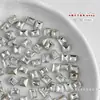 Novas Decorações para Unhas Pedras de Açúcar Retangulares Strass Super Brilhantes Canto Reto Quadrado Cristais de Açúcar Strass com Ponta Inferior Acessórios de Unha DIY