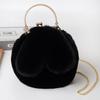 Fabricante Directo al Por Mayor Bolso con Orejas de Conejo Bolso Bandolera Bolso de Clip Cruzado Otoño e Invierno Bolso de Cadena